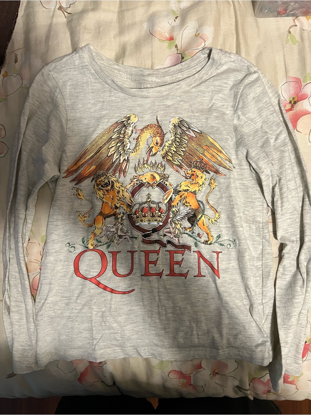 QUEEN Official Unisex Kids Freddie Mercury Band Logo T-Shirt Size 7